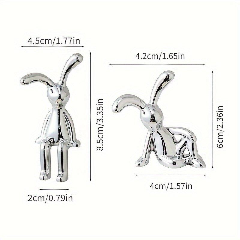 Modern Dekofiguren-Set mit charmantem Blickfang
