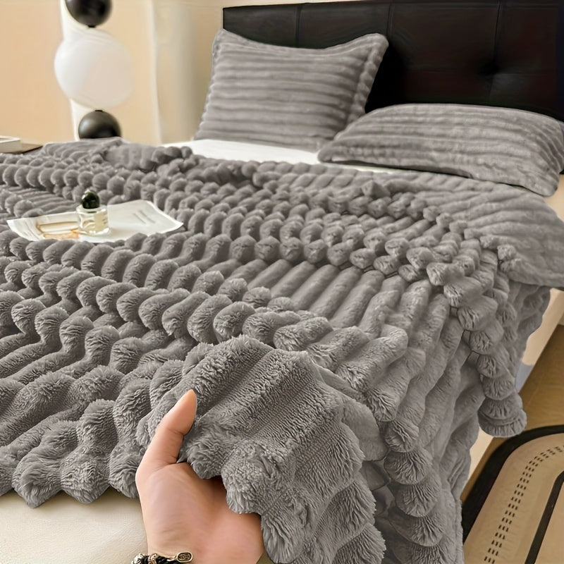 Weiche Wohndecke im modernen Stil – Für jede Jahreszeit geeignet, Machine Washable, Suitable for Bedroom and Hotel Use