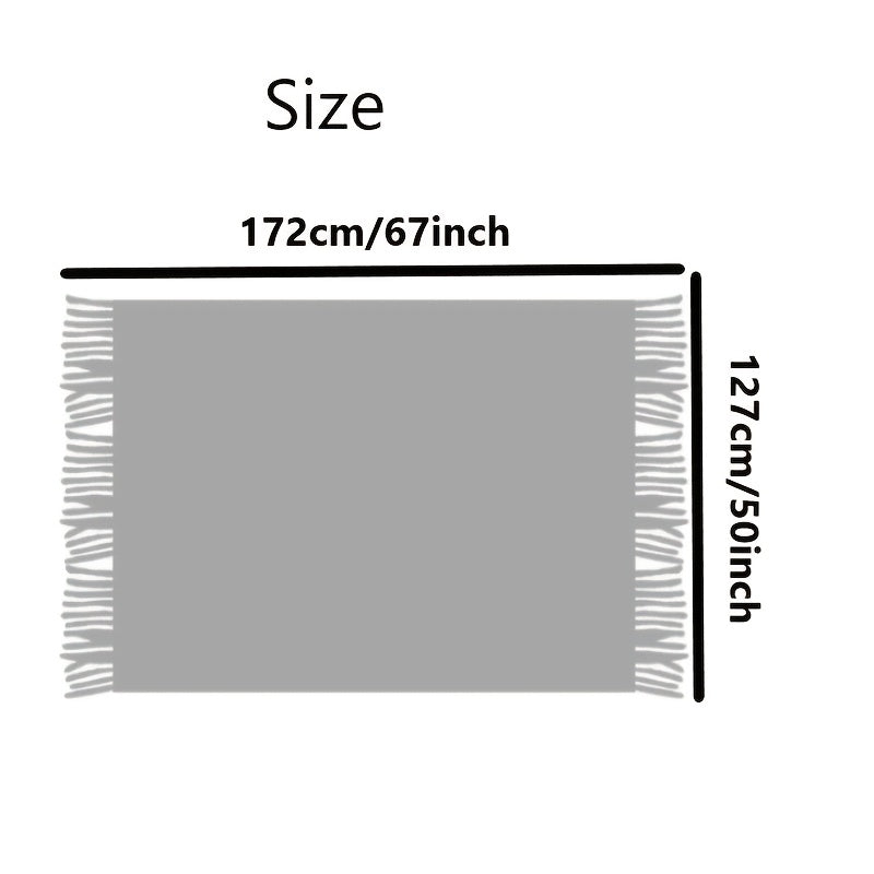Wohndecke im Vintage-Stil – Mit Fransen & für alle Jahreszeiten geeignet