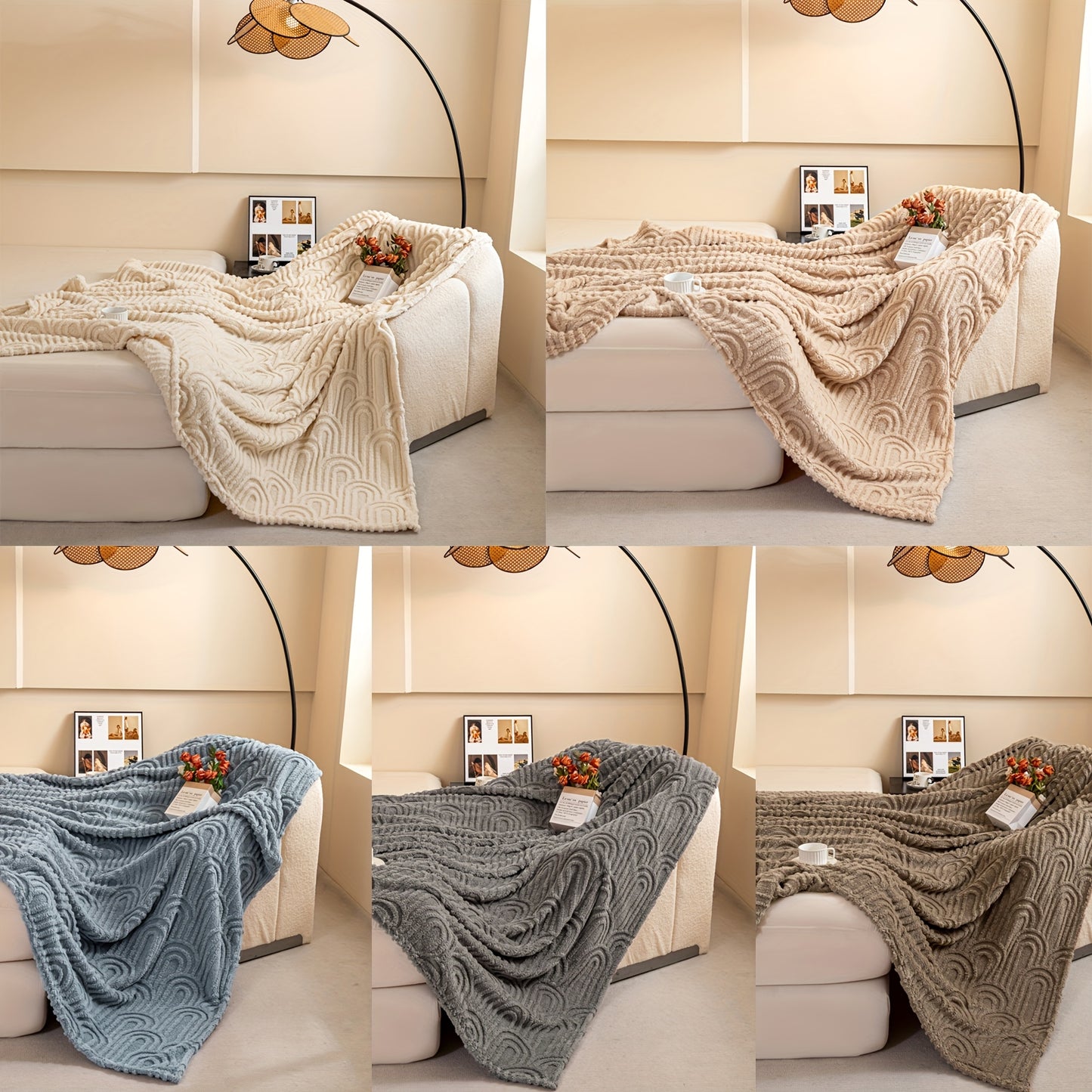 Leichte Wohndecke im Vintage-Stil – Für Sofa & Schlafzimmer