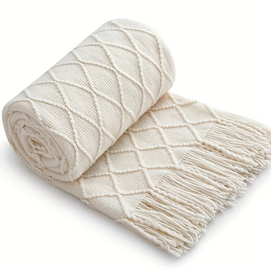Wohndecke im Vintage-Stil – Mit Fransen & für alle Jahreszeiten geeignet