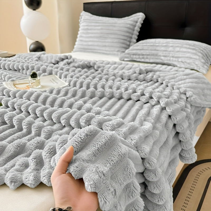Weiche Wohndecke im modernen Stil – Für jede Jahreszeit geeignet, Machine Washable, Suitable for Bedroom and Hotel Use