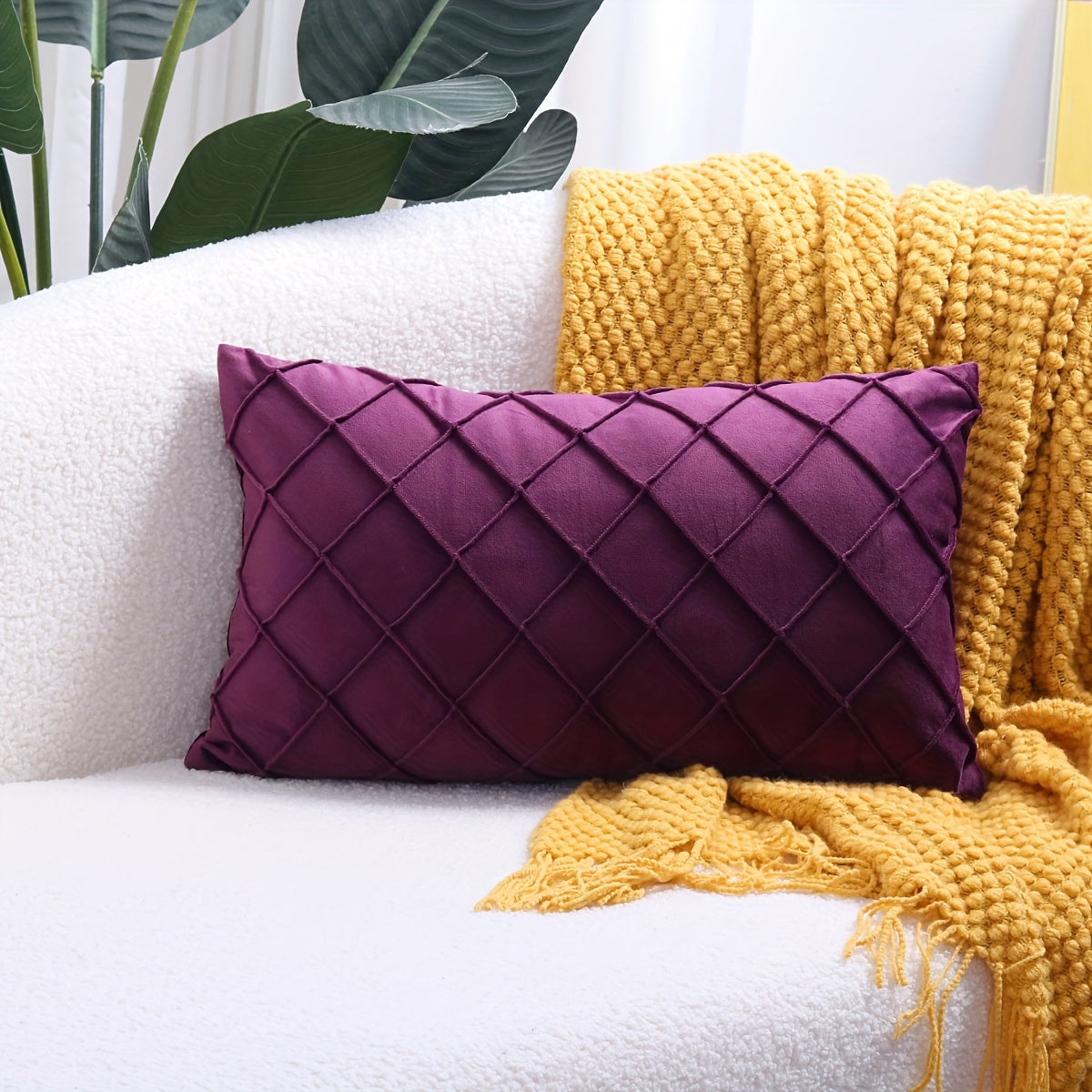 Dekorative Kissenhülle mit modernem Diamantmuster