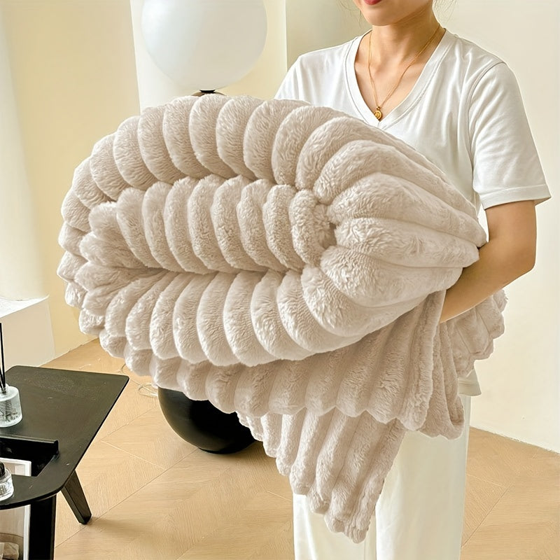 Weiche Wohndecke im modernen Stil – Für jede Jahreszeit geeignet, Machine Washable, Suitable for Bedroom and Hotel Use