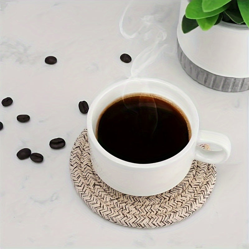 Minimalistisches Untersetzer-Set mit Halter für stilvolle Ordnung